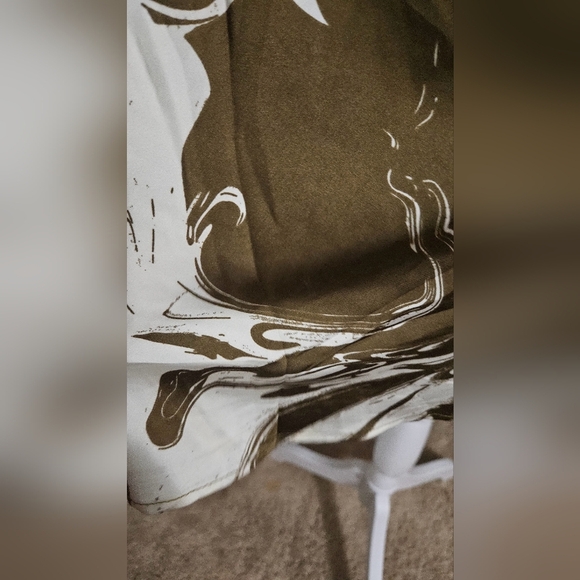 EMORY PARK Olive swirl BUSTIER MINIDRESS WITH WAIST TIE. Size Med NWT - Picture 10 of 16